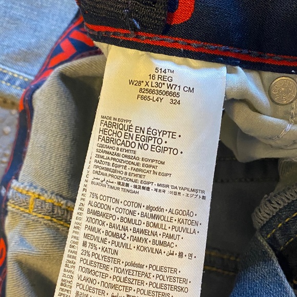 Levi's Light Blue Men's Straight Jeans - Picture 7 of 9